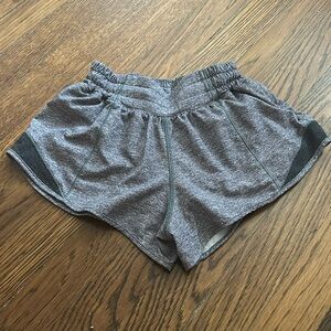 Grey Lululemon hotty hot shorts